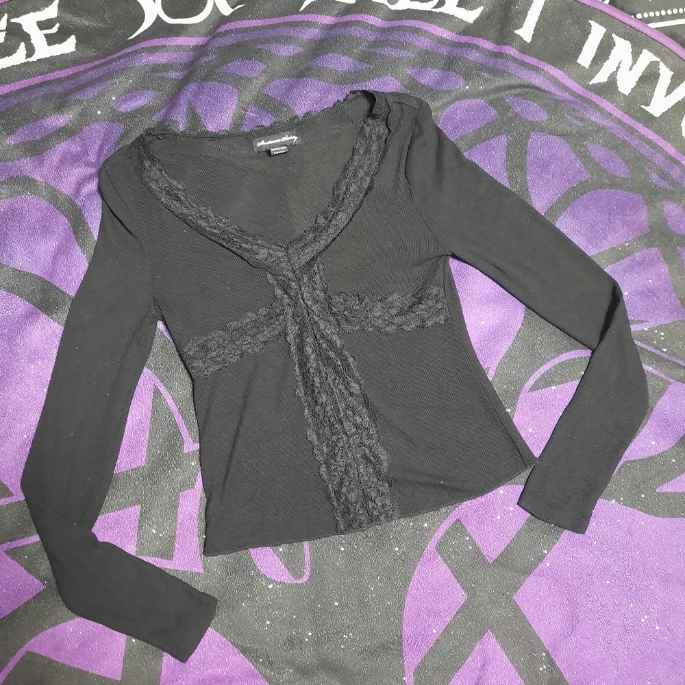 Lace Trim Top